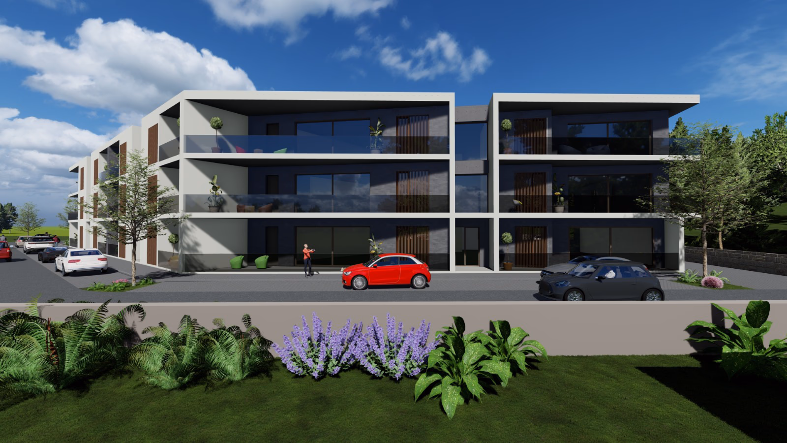 Berco das Croceiras Front View Full Building Looking From Block C